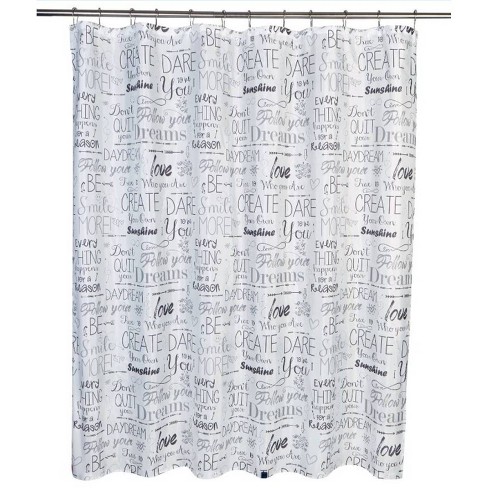 Moda At Home Polyester Fabric 'Lyndale' Shower Curtain (Blue/White