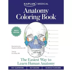 Anatomy Coloring Book - (Kaplan Test Prep) 9th Edition by  Stephanie McCann & Eric Wise (Paperback)