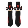 Sonic The Hedgehog Felt Shadow Attachment Adult Black Casual Crew Socks - 2 of 4