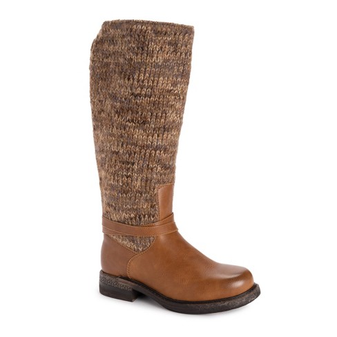 Muk Luks Women s Logger Alberta Boots Cognac 6 Target