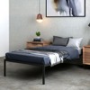 Costway 14 Inch Heavy Duty Metal Platform Bed Frame Steel Slat Mattress Foundation Black - 2 of 4