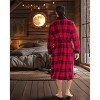 ADR Men's Plush Fleece Bathrobe, Warm Cozy Bath Robe - 3 of 4