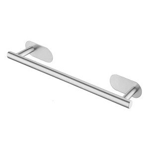 Attop bathroom silver towel rack, adhesive towel bar, hand towel holder, kitchen towel rack, no-drill towel rack, bathroom accessories. - 1 of 4