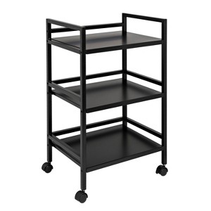 Honey-Can-Do Metal Rolling Cart Black - 1 of 4