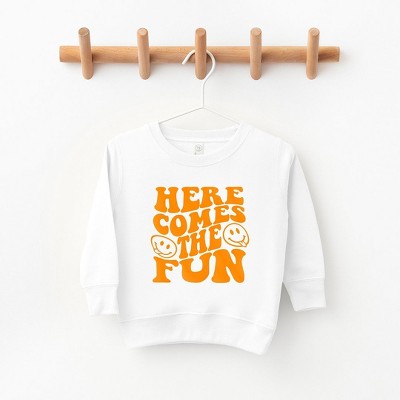 The Juniper Shop Here Comes The Fun Puff Print Toddler Graphic Sweatshirt
