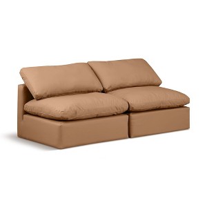 Meridian Furniture,Indulge Vegan Leather Modular Sofa - 1 of 4