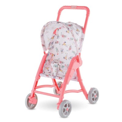 red doll stroller