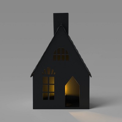5.5" Small Metal House Decorative Sculpture - Hyde and EEK! Boutique™ Black