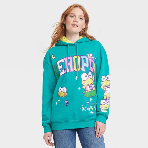 Women's Sanrio Keroppi Graphic Hoodie - Green XS