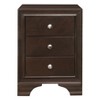 NicBex 3-Drawers Nightstand Wooden Bedside Table with 2 USB Ports Transitional Bedroom Furniture End Table for Living Room, Bedroom - 2 of 4