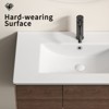 Hrinhom 35.8"W Bathroom Vanity Sink,Modern Ceramic Wash Basin Without Faucet - 4 of 4