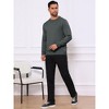 INSPIRE CHIC Men's Classic Solid Color Crew Neck Long Sleeve Soft Knit Pullover Sweater - 2 of 4
