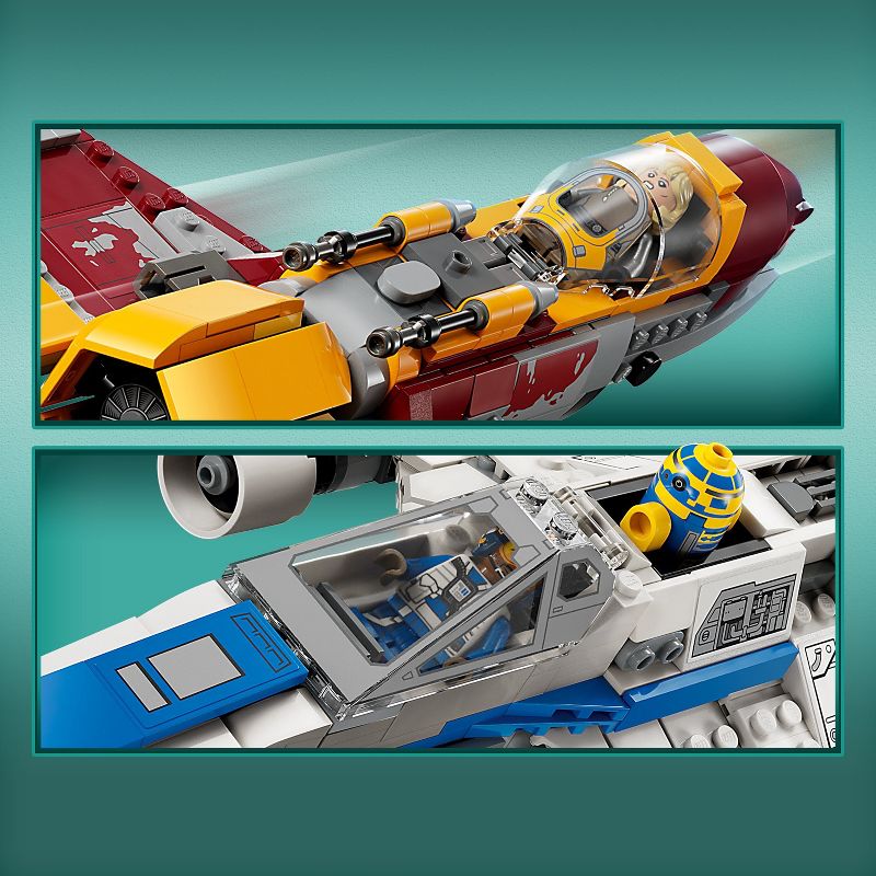 LEGO Star Wars: Ahsoka New Republic E-Wing vs. Shin Hati&#39;s Starfighter Building Toy Set 75364, 4 of 8