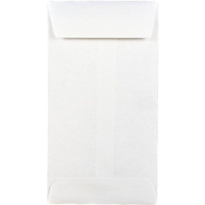 JAM Paper #5 Coin Business Envelopes 2.875 x 5.25 White Bulk 1000/Carton 016211217B