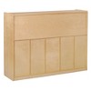 ECR4Kids 25 Cubby Mobile Tray Storage Cabinet, 5x5, Natural - 4 of 4