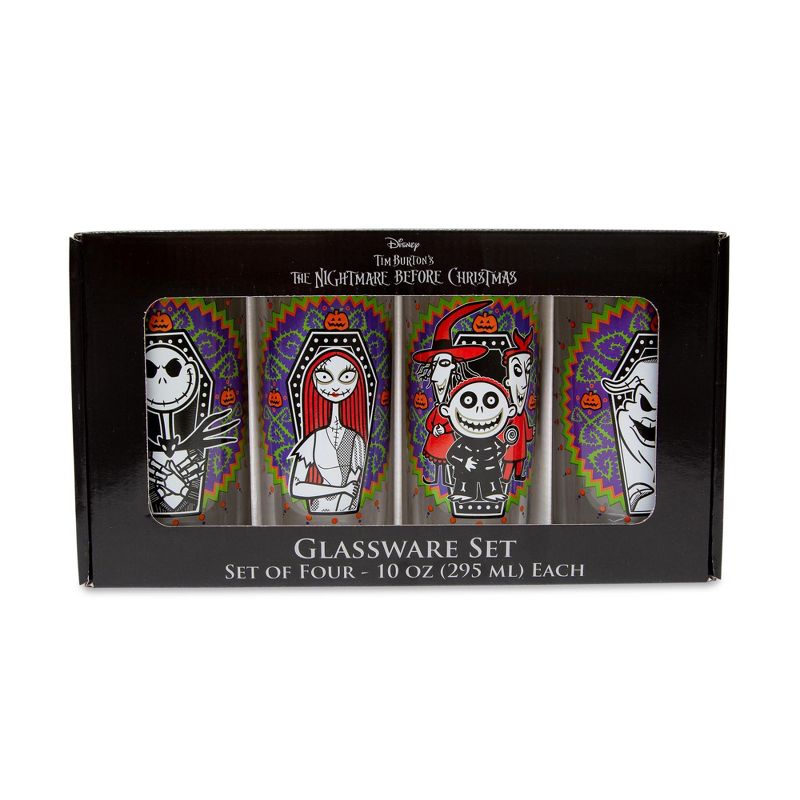 Silver Buffalo Disney The Nightmare Before Christmas Day of the Dead Tumbler Glasses | Set of 4, 2 of 9