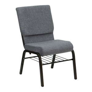 Emma and Oliver 18.5"W Church/Reception Guest Chair with Book Rack - 1 of 4