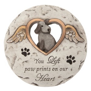 Transpac Stone 9.75" Multicolor Spring Memorial Pet Garden Stone - 1 of 4