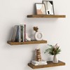 Vtec Trading 3-Pack Rustic Brown Wood Floating Shelves - 3 of 3