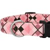 Country Brook Petz Deluxe Pink and Brown Argyle Dog Collar - Made in The U.S.A. - image 4 of 4