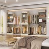 Aheaplus Freestanding Closet Organizer with 10 Hanging Rods, Wooden Closet System with Shelves - 2 of 4