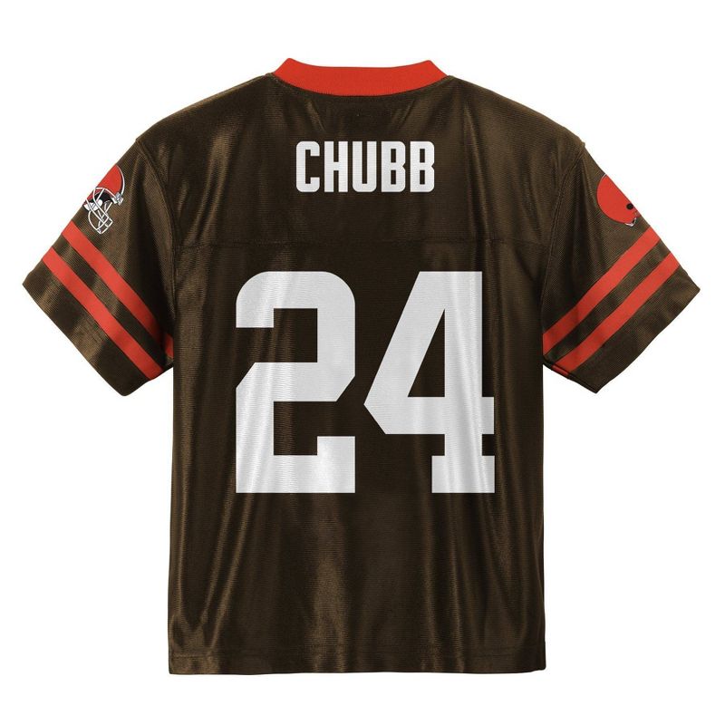 NFL Cleveland Browns Toddler Boys' Short Sleeve Chubb Jersey, 3 of 4