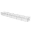 vidaXL Gabion Planter, Galvanized Steel, Large Outdoor Raised Bed for Garden or Patio, High Load Capacity, Sturdy and Weather-Resistant, Silver - 3 of 4
