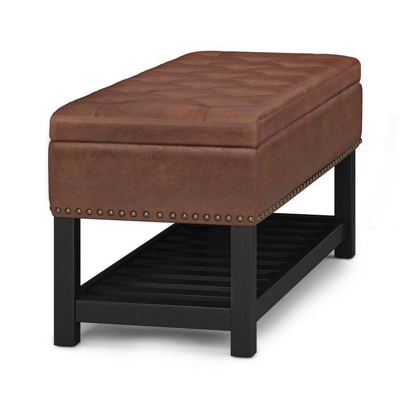 Riley Storage Ottoman Bench Faux Leather - WyndenHall, 6 of 11