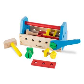 Melissa & Doug Take-Along Tool Kit Wooden Construction Toy (24pc)