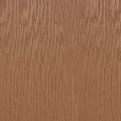 Kai 24" Orange Metal Counter Stool with Teak Poly Resin Seat