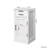 SKRAN Modular Wine Bar Cabinet, White Buffet Cabinet, Multifunctional Storage Unit with Spacious Drawer and Cupboard for Living Room, Bedroom, Office - 3 of 4