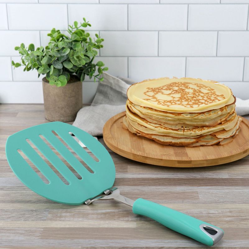 Martha Stewart Everyday Drexler Large 6.5 Inch Slotted Spatula in Turquoise, 5 of 6