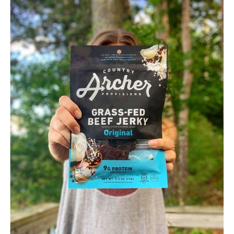 Country Archer All Natural Grass Fed Original Beef Jerky - 2.5oz, 5 of 7