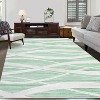 5x7 Washable Area Rugs, Rug for Living Room, Soft Modern Wave Distressed Carpet, Non-Slip Entry Rug, Print Rug, Low Pile Non-Shedding Foldable Rugs - 2 of 4