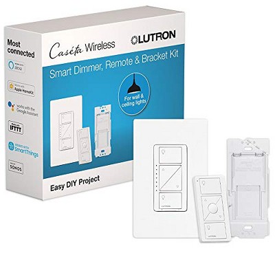 Lutron Caseta Smart Lamp Dimmer and Remote Kit, for Table Lamps, 150-Watt  LED Bulbs, White (P-PKG1P-WH-R) P-PKG1P-WH-R - The Home Depot