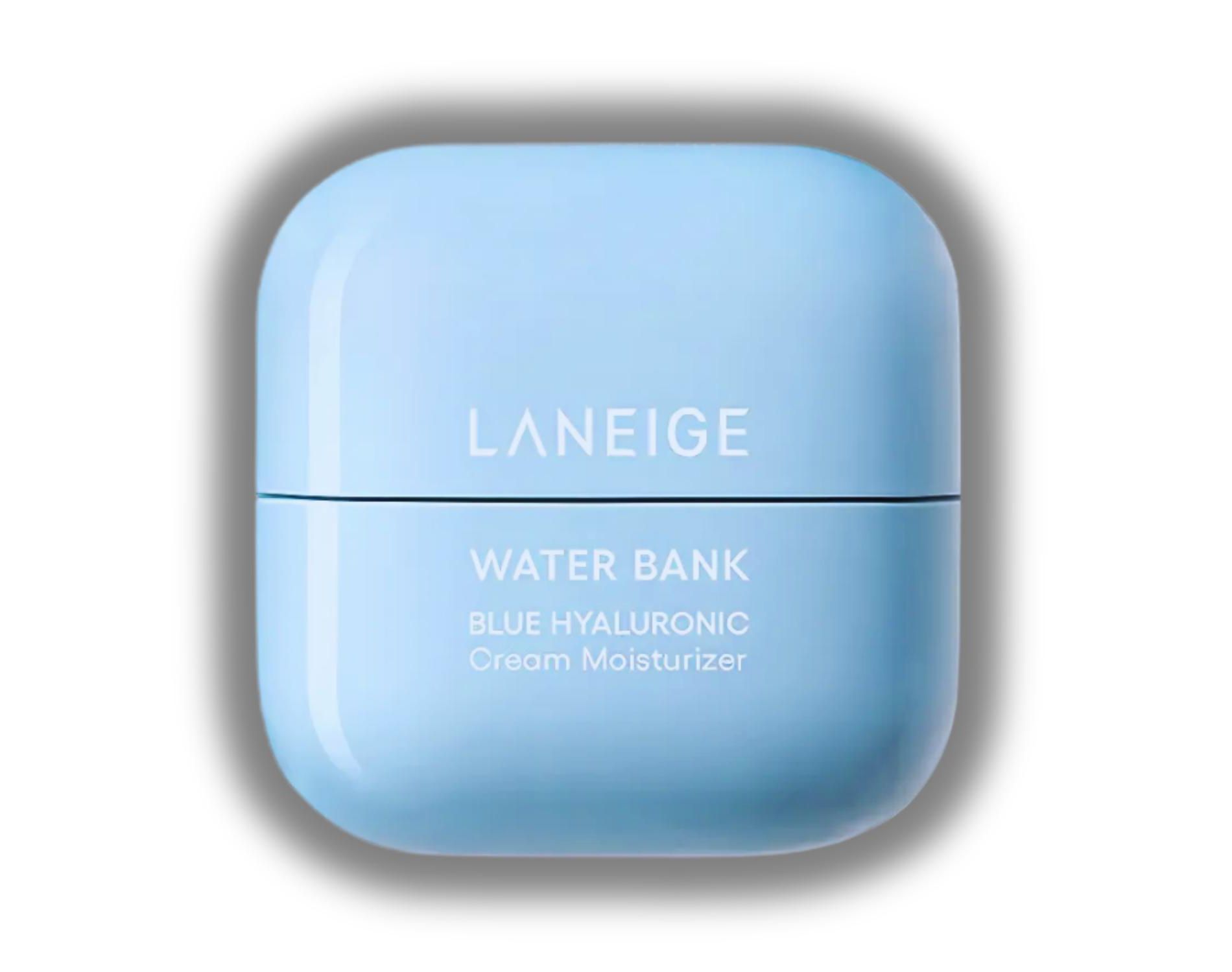 Laneige Water Bank Blue Hyaluronic Moisture Cream (1.6 oz ORIGINAL SIZE) Moisturizer for Dry & Normal Skin - Sensitive-Skin Friendly