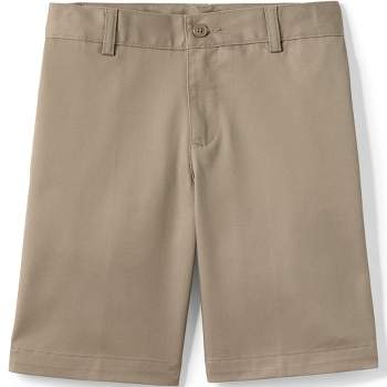 Lands' End School Uniform Kids Plain Front Blend Chino Shorts
