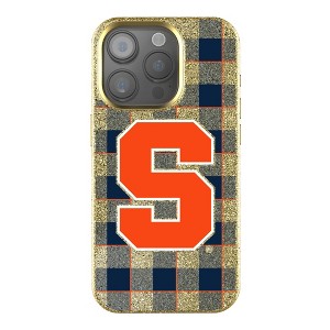 NCAA ACC Universities Plaid Gold Bling Cell Phone Case for Apple iPhone - 1 of 4