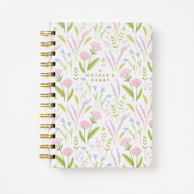 160pg Ruled Spiral Journal 7&#34;x5.5&#34; Mother&#39;s Day Floral - Threshold&#8482;, 1 of 5