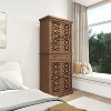 Okak Kitchen Pantry Cabinet, Tall Cabinet with 4 Adjustable Inner Shelves & 4 Doors, Versatile Cupboard for Living Room Dining Room - 2 of 4