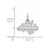 Black Bow Jewelry 14k White Gold Washington Capitals NHL Extra Small Pendant - 2 of 3