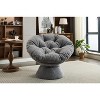 CAVINAS Oversized 360-Degree Swivel Accent Chair, Comfortable Lounge Chair, Barrel Papasan Chair for Living Room or Bedroom - 2 of 4