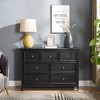 Vynxari Modern 7-Drawer Dresser, Chest of Drawers for Living Room & Closet Organization, Stylish Storage Solution in Black. - 2 of 4