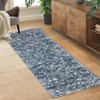 Washable Indoor Vintage Floral Print Area Rugs, Soft Non Slip Low Pile Floor Carpet for Home Office - 3 of 4
