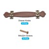Unique Bargains Leather Dresser Suitcase Drawer Knobs and Pulls with Screws 6 Pcs - 3 of 4