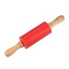 Unique Bargains Silicone Smooth Wooden Handle Non-Stick Kitchen Rolling Pin - 3 of 4