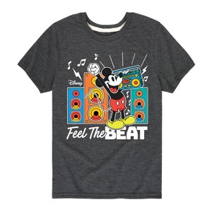 Boys' - Disney - Mickey Feel The Beat Short Sleeve Graphic T-Shirt - 1 of 4