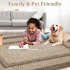 Machine Washable Rug, Non-Slip Non-Shedding Area Rugs for Living Room, Farmhouse Printed Braided Bordered Carpet - 4 of 4
