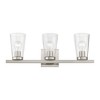 Livex Lighting Cityview 3 - Light Vanity in  Brushed Nickel - 2 of 4