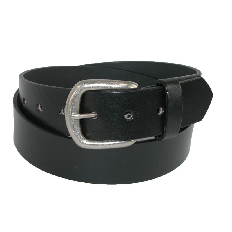 Boston Leather Men's Leather Bridle Belt with Hidden Stretch Elastic, 1 of 4